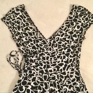 Dress Barn stretchy faux-wrap dress
